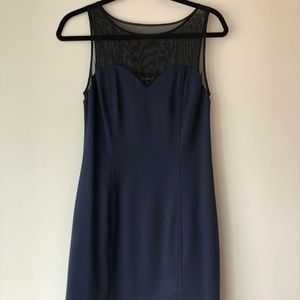 MONâMOUR navy + black dress